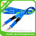 Wholesale cheap custom imprinted polyester lanyards with ATT5 hook and plastic buckle